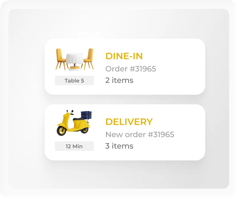 إرسال الطلبات للمطبخ